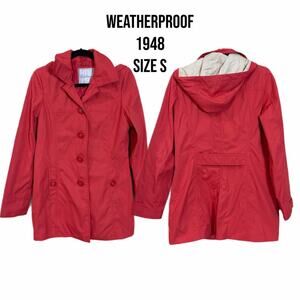 Women’s watermelon raincoat/windbreaker jacket size small